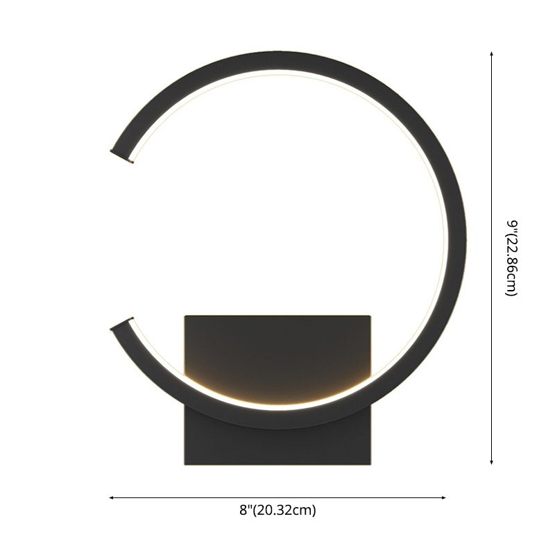 Modern Minimalist style Linear Sconce Light Fixtures Metal Wall Lighting for Bedroom