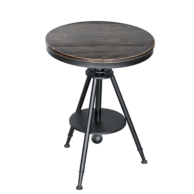 Modern Style Round Solid Wood Dining Set 1/2/3/4/5 Pieces Dining Set