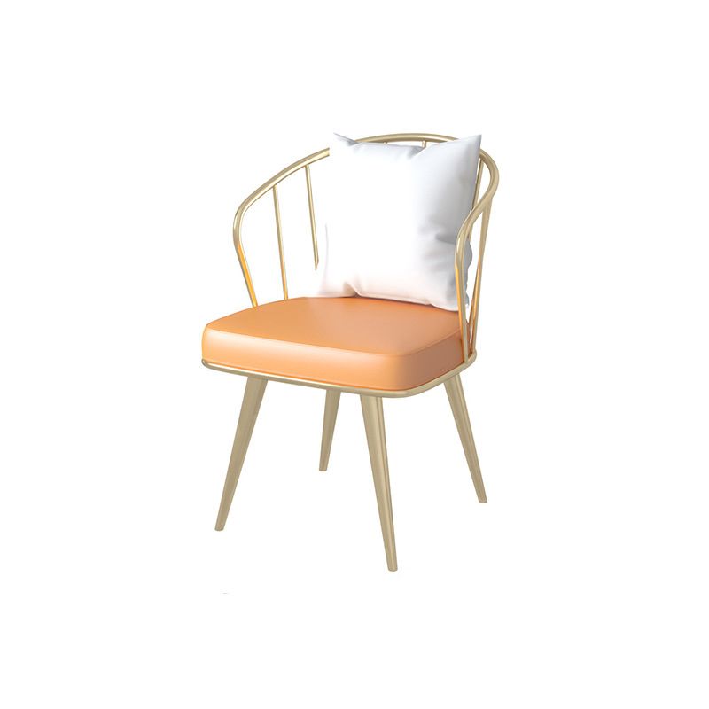 Dining Room Upholstered Chair Home Faux Leather Slat Back Dining Chair