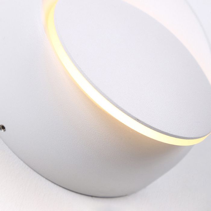 Schlafzimmer nordische Wandleuchten kreisförmiger LED -rotierbare Wandmontageleuchte