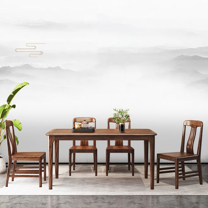 Traditional Style Solid Wood Rectangle Dining¬†Room¬†Set Standard Height Home Dining Table Furniture