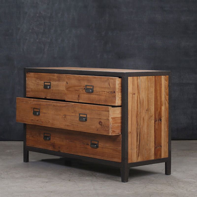 Traditional Storage Chest Solid Wood 13.65 Inch Width Dresser