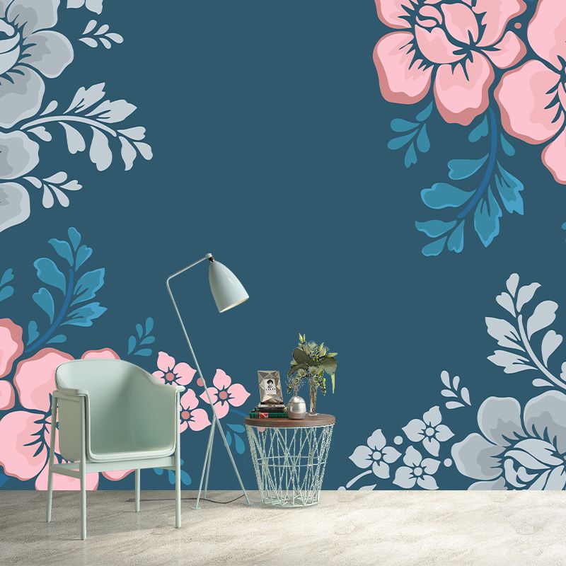 Tropical Style Illustration Plant Mural Eco-friendly Decorative Wallpaper Wall Decor