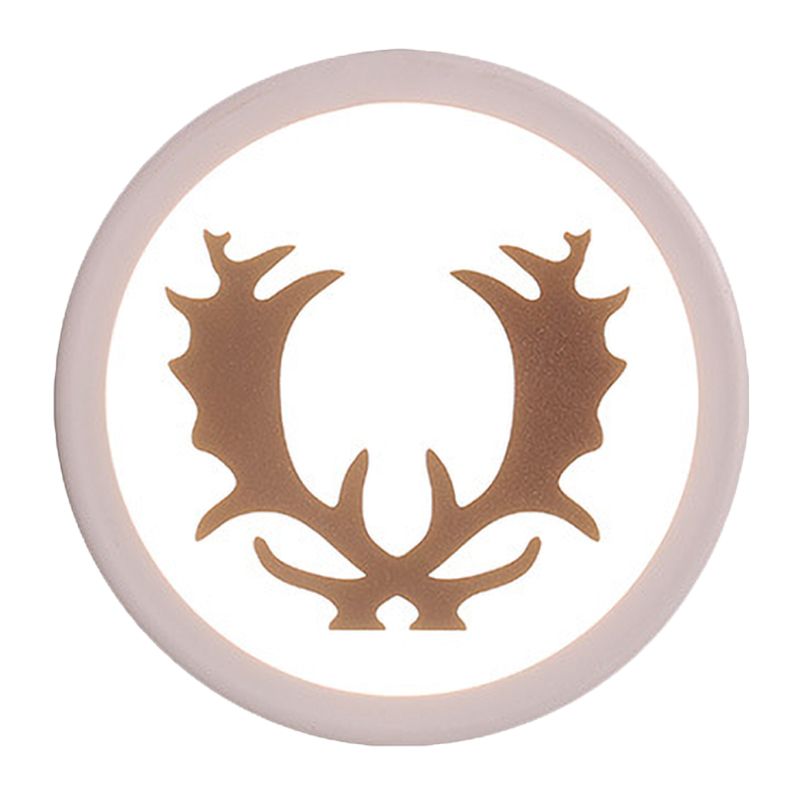 Corne nordique Corne de cerf / tête murale luminaire acrylique LED MUR LED Éclairage en blanc