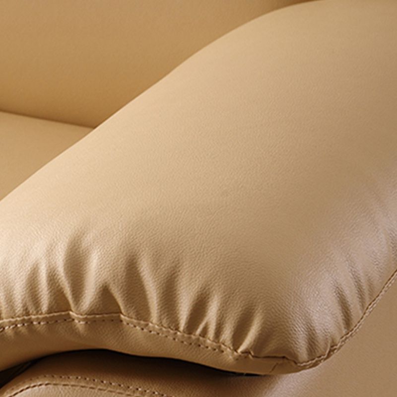 Glam Leather Pillow Top Arms Sleeper Sofa Biscuit Back Upholstered Sofa Bed