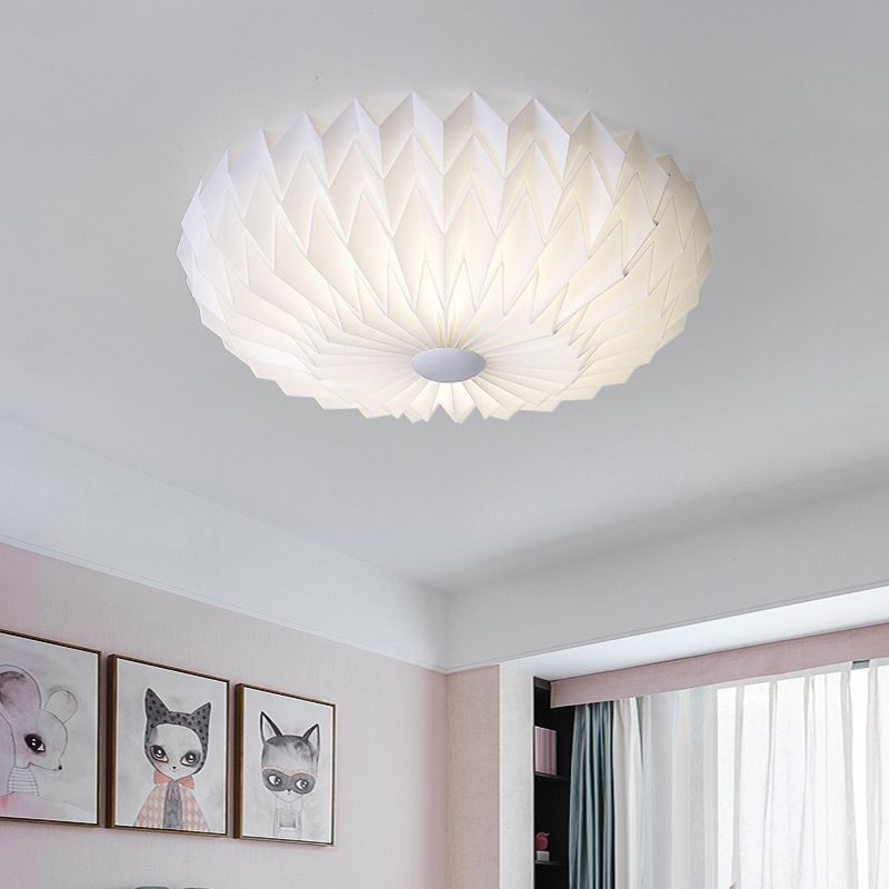 Round Flush Mount Ceiling Light 1 Light Acrylic Minimalist Flush Mount Ceiling Light for Bedroom