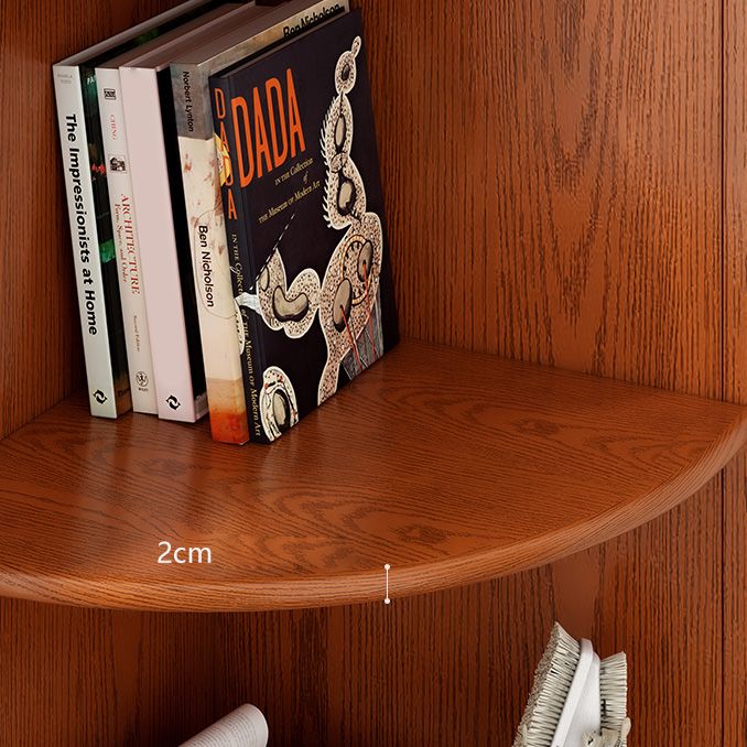 Scandinavian Closed Back Shelf Bookcase with 4 Shelves for Home Office