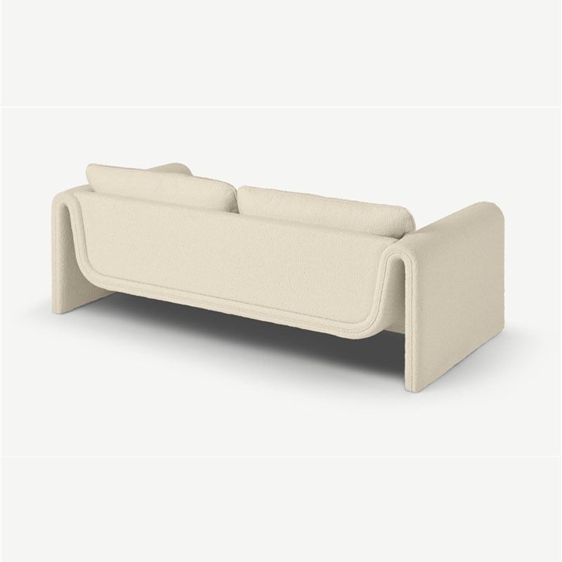 Stationary Solid Color Settee Modern Standard Sofa for Living Room