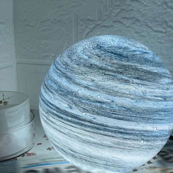 Modern Style Table Lamp 1-Light Simple Desk Light with Glass Shade for Living Room