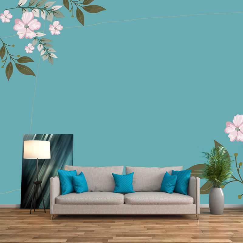 Plant Wall Customized Tropical Mural Mildew Resistant Wallpaper for Wall Decor