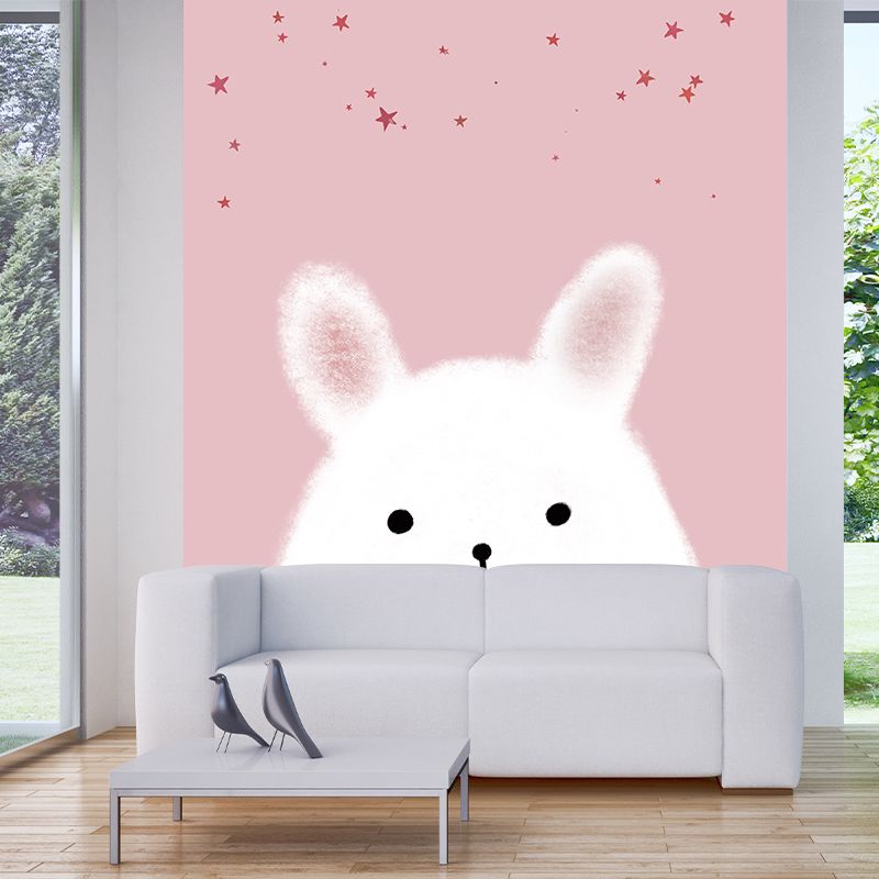 Modern Style Illustration Mural Wallpaper Cartoon Animals Indoor Wall Mural