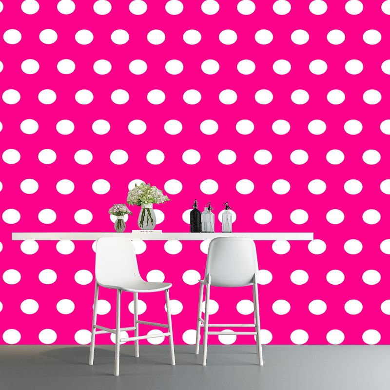 Geometric Patterns Mural Personalized Size Wall Covering for Reading Room