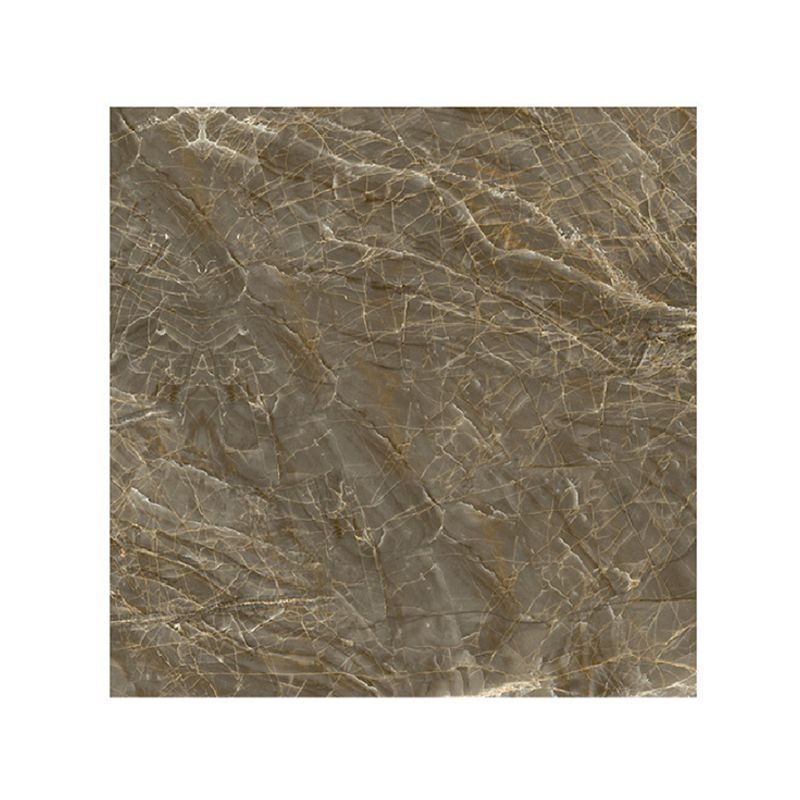 Modern Style Marble Wallpaper Panel Brown Peel and Paste Wall Covering for Bathroom
