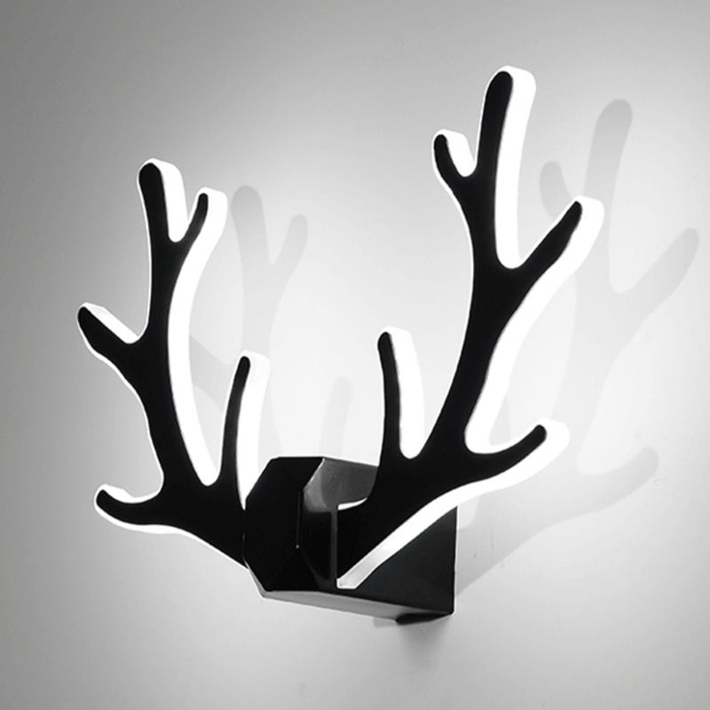 Estilo moderno de forma única Diconce de pared de plástico 1 iluminación de pared de luz para dormitorio