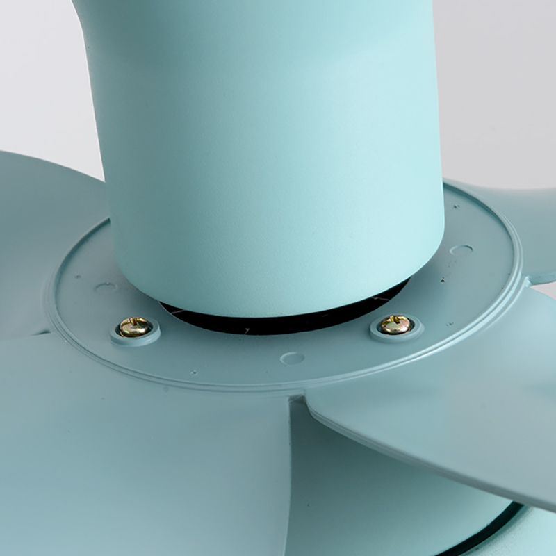 Modern Style Ceiling Fan Lamp Metal 1 Light Ceiling Fan Lighting for Dining Room