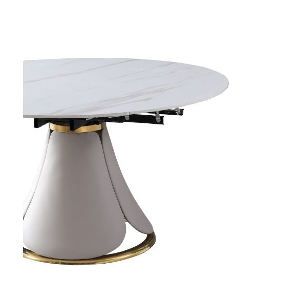 Extendable Modern Kitchen Dining Furniture Set with Sintered Stone Table Dining Room Table Set