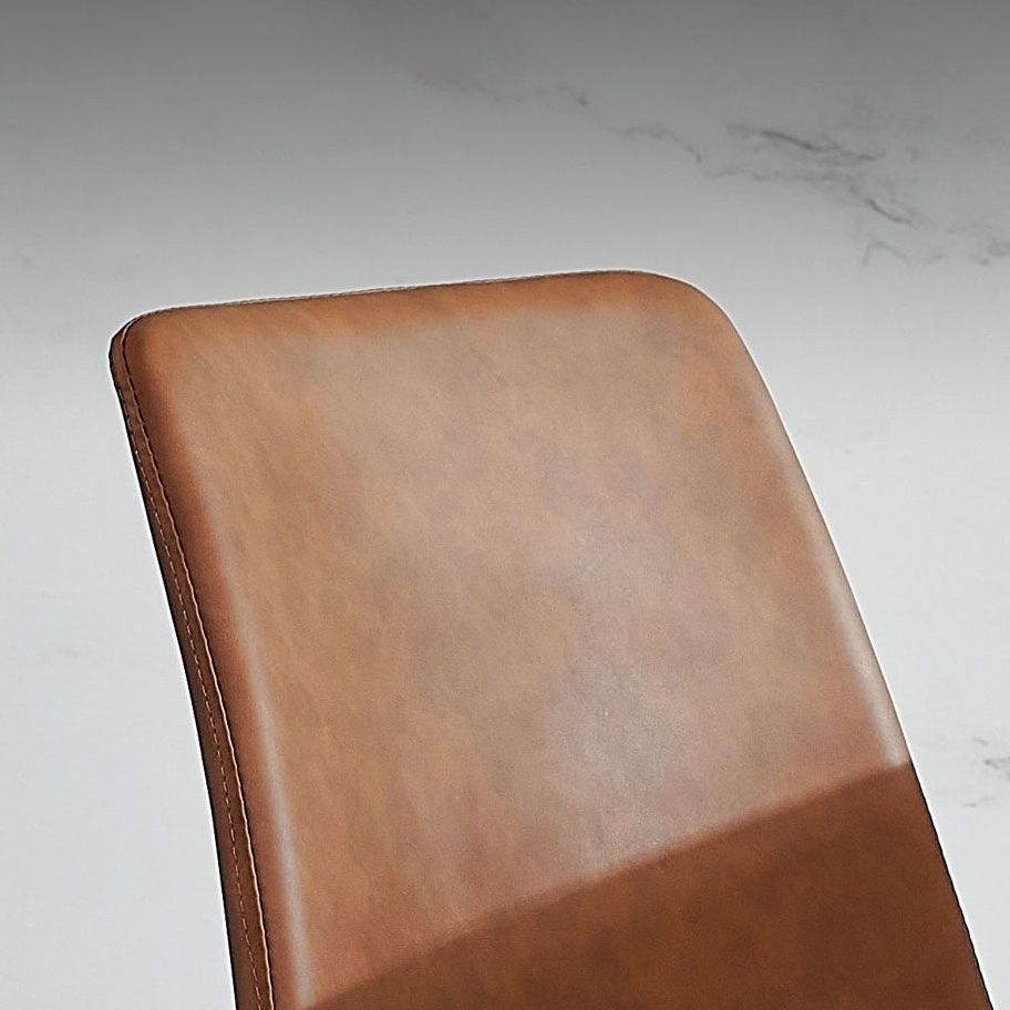 Modern Style Sintered Stone Dining Table with Rectangle Shape Table and 4 Black Legs Base