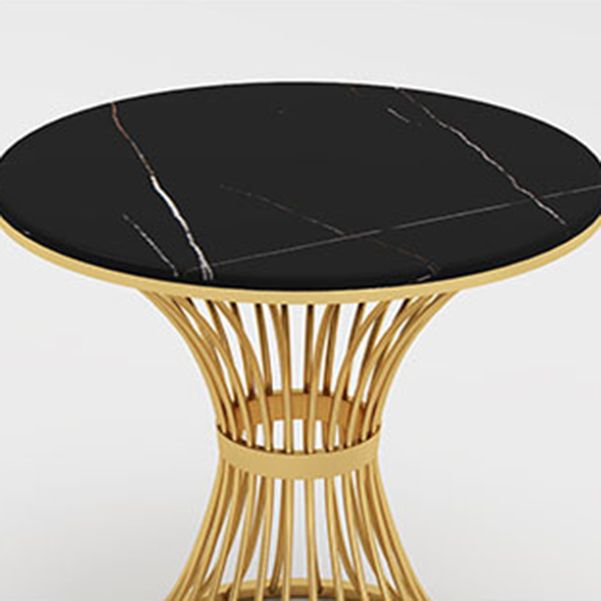 Glam Black Sintered Stone Dining Table Set 1/2/5 Pieces Dining Set for Home Use