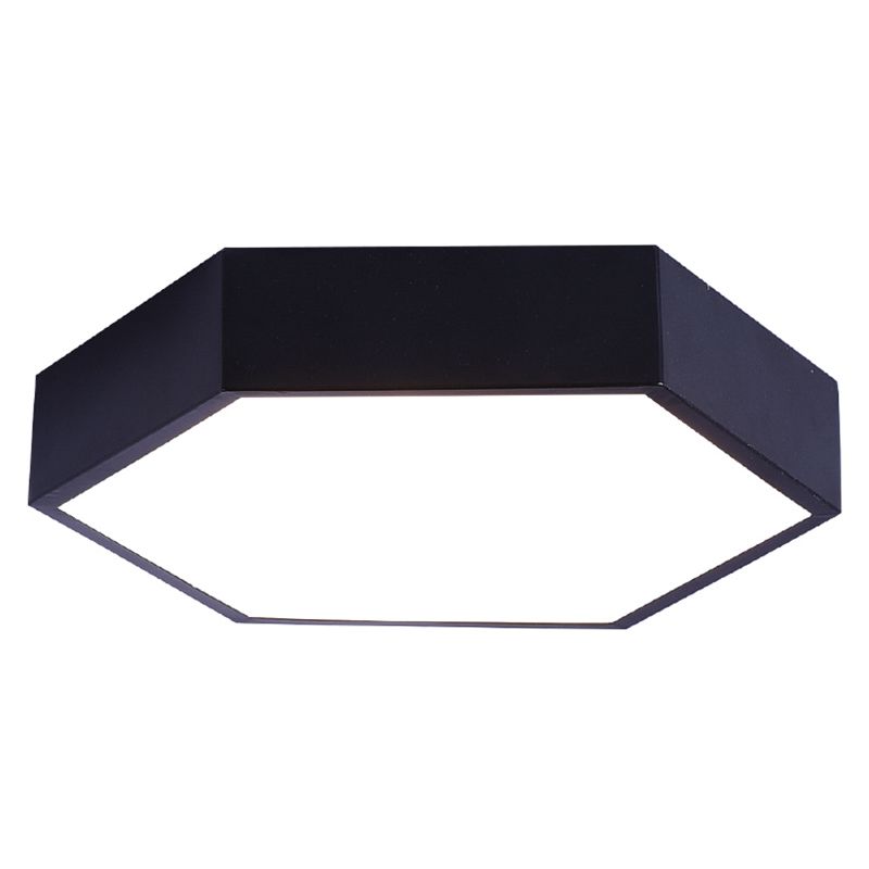 Hexagon Flush Light Fixtures 1 Light Acrylic Minimalist Flush Mount Ceiling Light Fixture