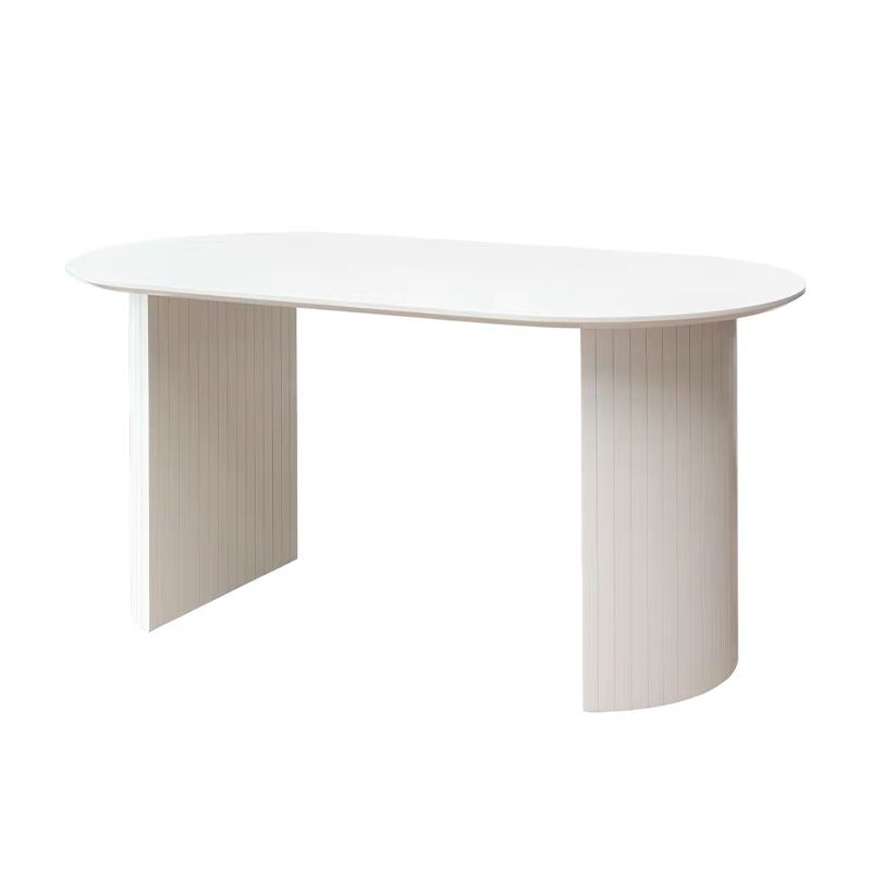 Mesa de comedor ovalado de madera de pino mesa ovalada de madera para comedor para comedor