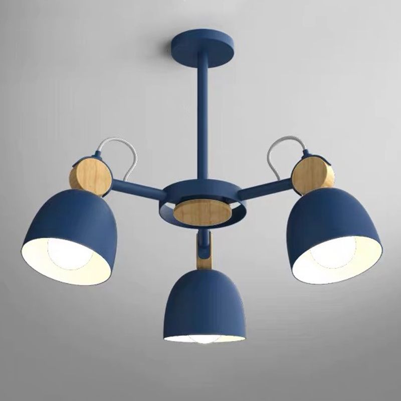 Modern Style Tapered Ceiling Pendant Light Metal Multi Lights Hanging Light Fixtures