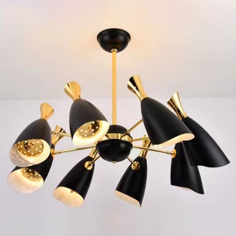 Moderne creatieve geometrische hanglampje Electroplate Metal kroonluchter voor woonkamer