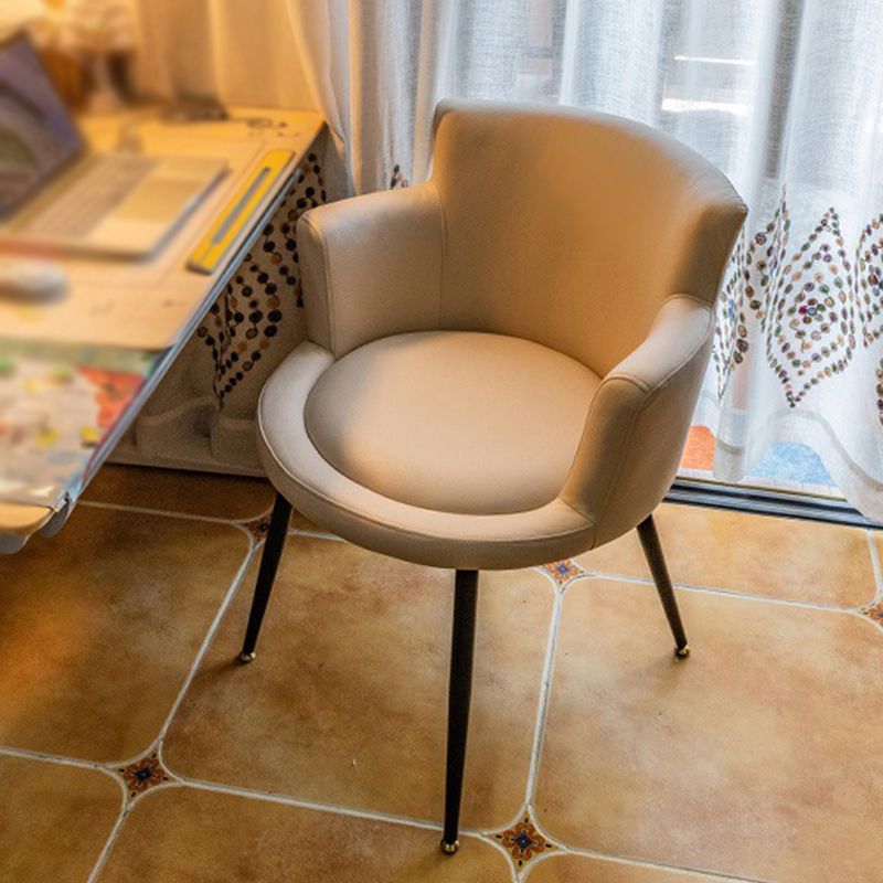 Faux Leather Chair 21.2" L x21.2" W x29.5" H  Arms Included Chair