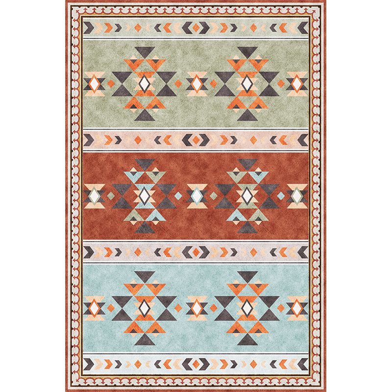 Multicolor Nostalgia Area Tapis Polyester Tribe Normatic Tribe Rapis de tapis lavable pour le salon