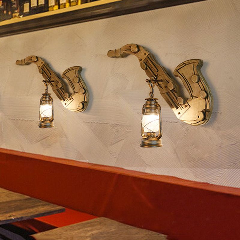 1 Éclairage mural de kérosène clair