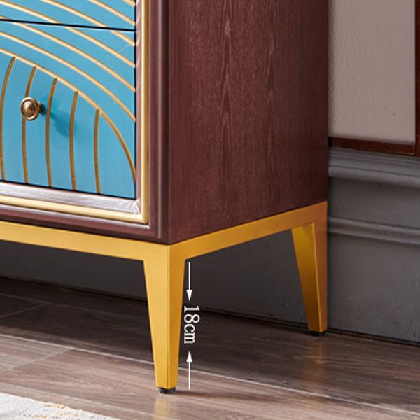 Manufactured Wood Storage Chest Glam Style Storage Chest Dresser