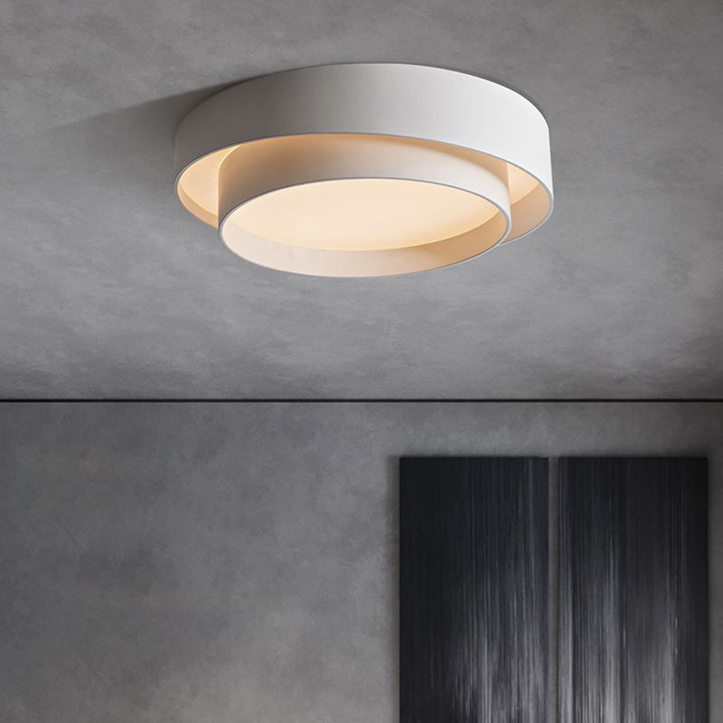 Nordic Modern Flush Mount Ceiling Light LED Spiral Flush Mount Lighting for Bedroom