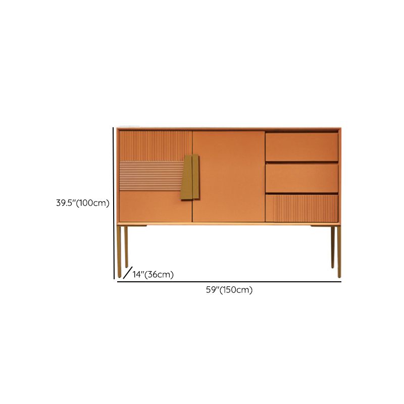 Classic Glam Combo Dresser Horizontal Stone Storage Chest for Bedroom