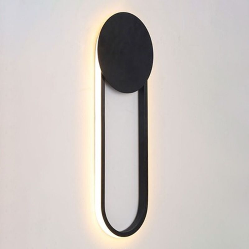 Geometric Line Design Minimalism LED Wall Lamp Post-modern Style Metal U-Shaped Sconce Lights