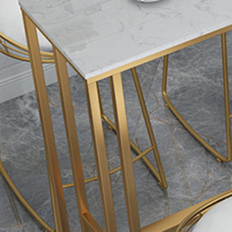 Rectangle Grey Solid Wood Bar Table Trestle Base Dining Table for Kitchen Living Room