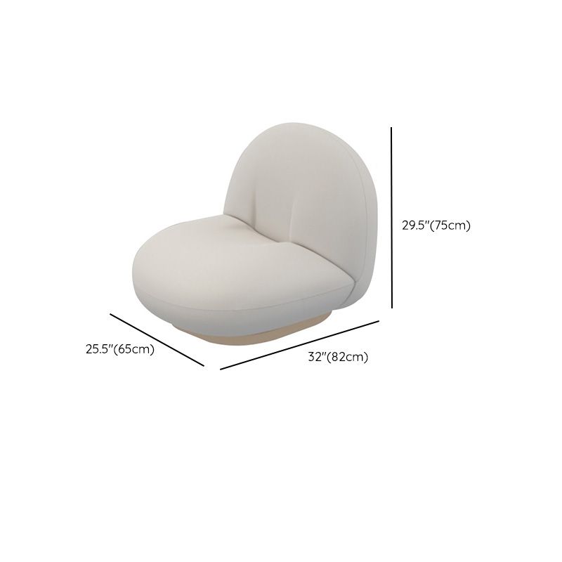 Curved Loveseat Sofa Contemporary Style Unique Seating for Living Room