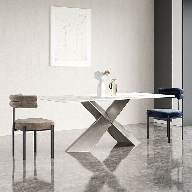 Contemporary Armless Dining Chairs Upholstered Dining Chairs