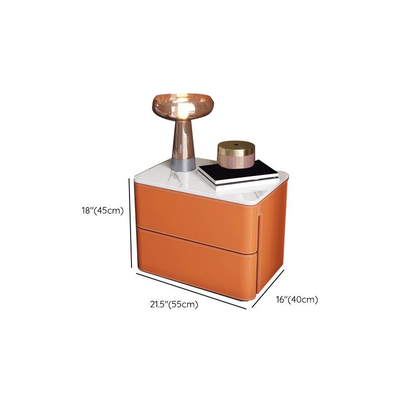 Contemporary Stone Bedroom Storage Chest Vertical Chest with Drawers