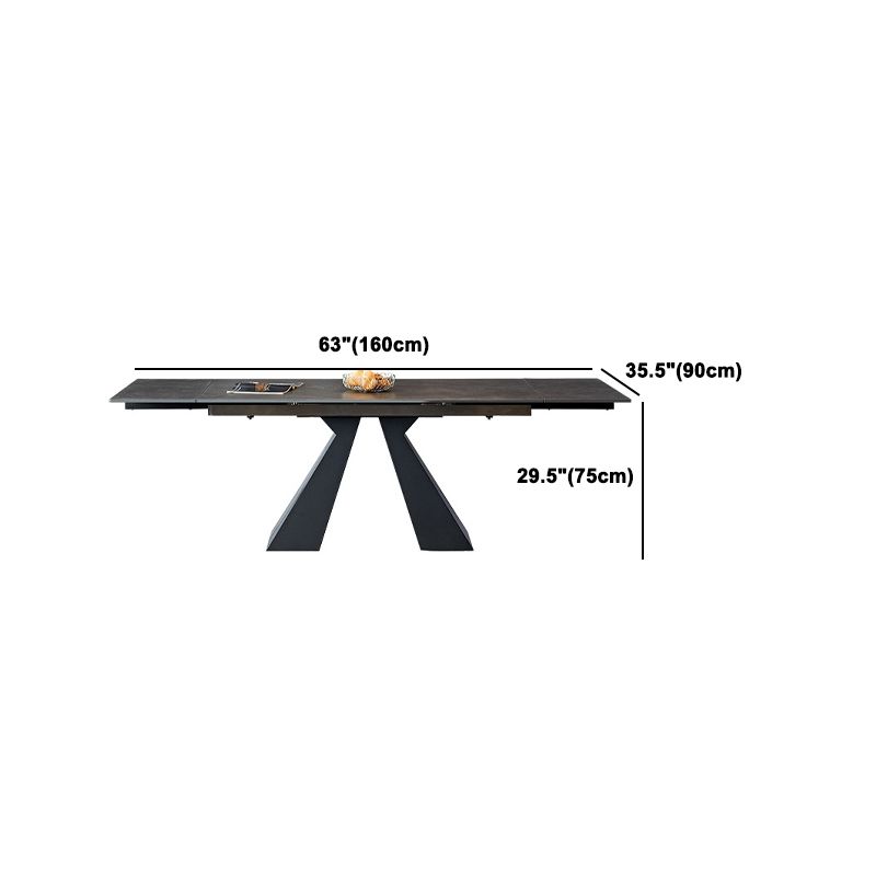 Designer Style Home Table and Chair Set 1/4/5/7 Pieces Extensible Dining Table Set