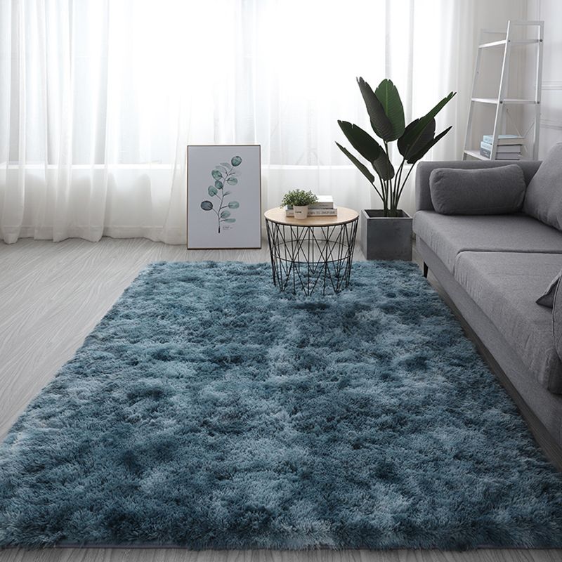 Kleur gemengd huisdecoratie tapijt eigentijds vloerkleed met tie-dye effect polyester met antislip achterkant