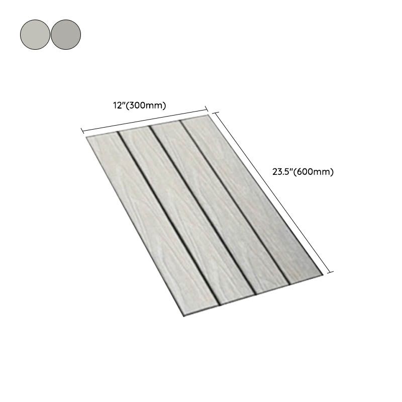 Classical Square Decking Tiles Solid Color Composite Patio Flooring Tiles