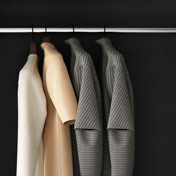 White Engineered Wood Wardrobe Cabinet Contemporary Wardrobe Armoire