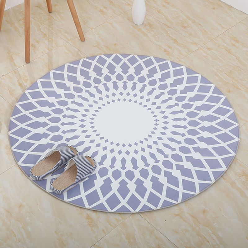 Eclectic Tribal Patterned Rug Multi Colored Polypropylene Rug Stain Resistant Machine Washable Non-Slip Backing Carpet for Living Room