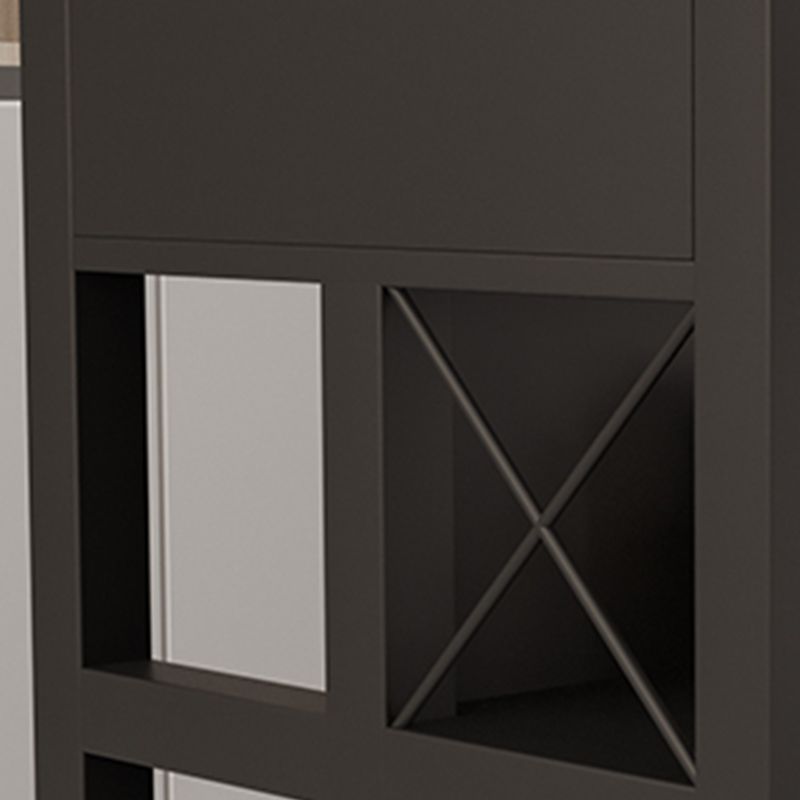 Faux Marble Top Kitchen Island Cart Modern Rectangle with 3 Drawers