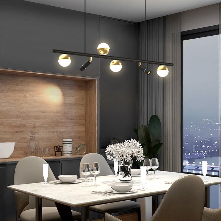 Angle Adjustable Multi Light Spotlight Modern Style Cylinder LED Island Light Downlight Lighting Fixture for Dining Room