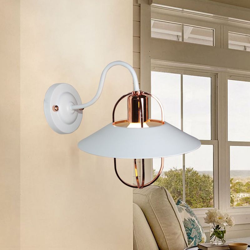 Modern Geometric Sconce Light Fixture Metal 1-Light Wall Lights