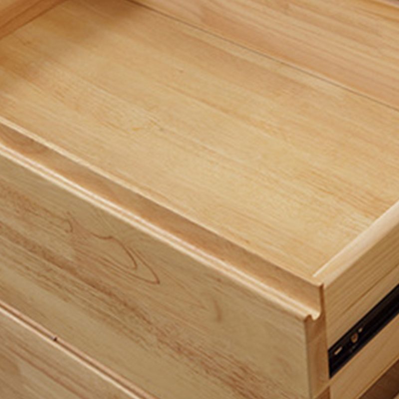 Contemporary 16" W Rubber Wood Storage Chest Bedroom Chest with Drawers