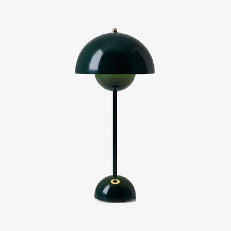 Metal Flower Shape Table Lamp Modern Style Colorful Table Lamp for Bedroom
