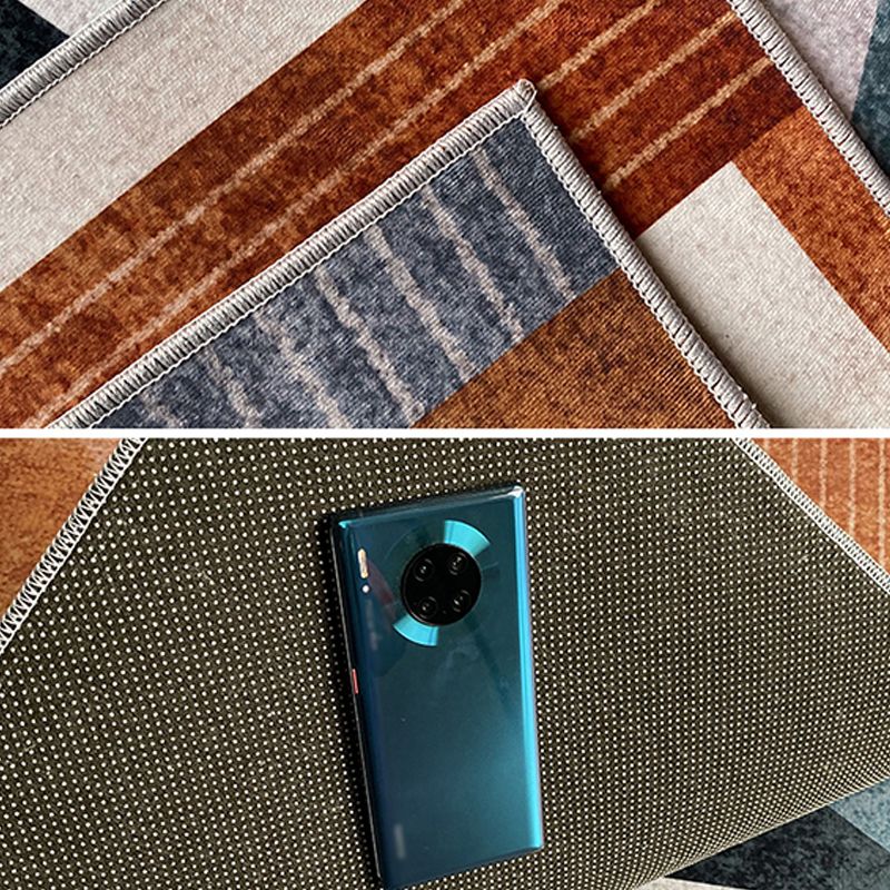 Paars abstract tapijten polyester modern tapijt niet-slip achterste tapijt voor woningdecoratie