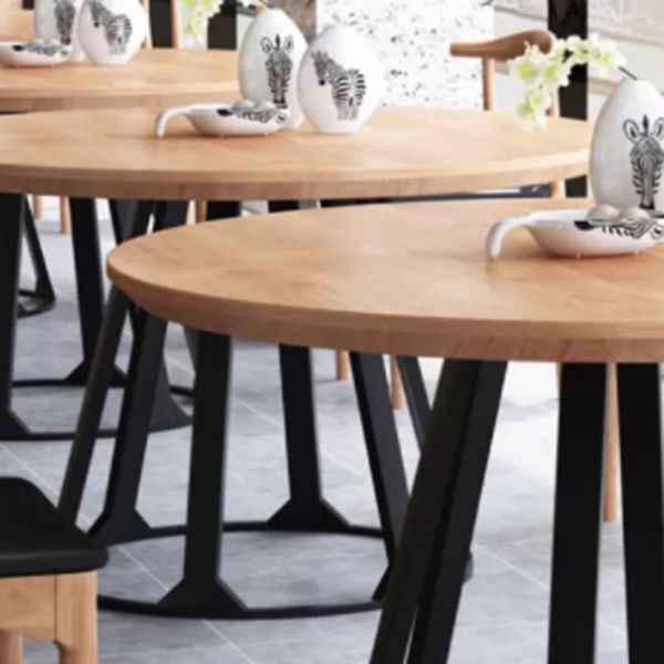 Nordic 1/2/5 Pieces Dining Set Round Wood Dining Table for Dining Room