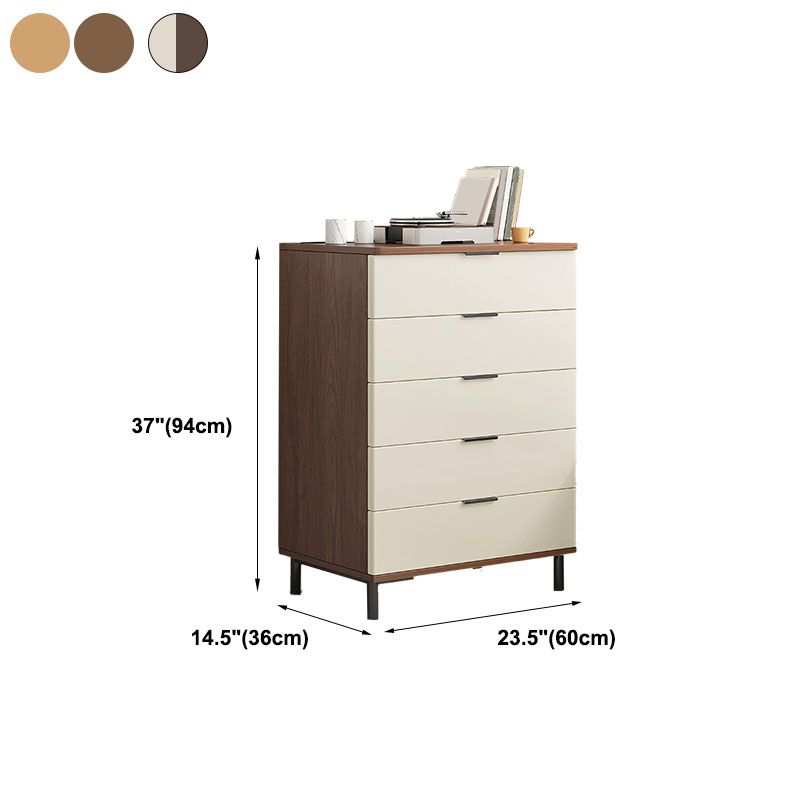 Bedroom Wooden Storage Chest Dresser Modern Style Storage Chest with Drawers